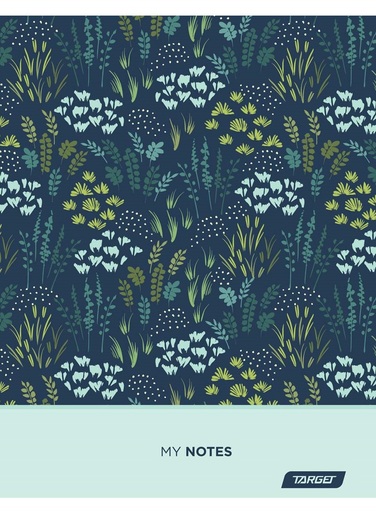 Bilježnica Target Botanical, A4 linije, 70 listova, spiralni uvez