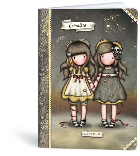 Crtančica Gorjuss, B5 linije, meki uvez