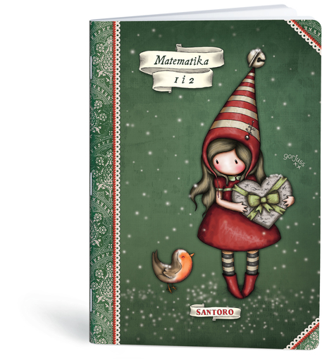 Pisanka Matematika 1 i 2 Gorjuss, B5 kvadratići, meki uvez