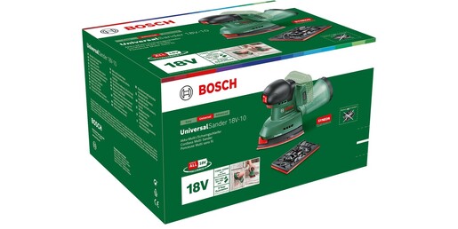 BOSCH akumulatorska multibrusilica UniversalSander 18V-10, Solo-alat u kartonskoj kutiji