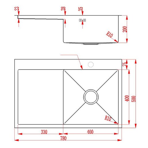 Set SHR Dalmat 101 sudoper desni + Zora Plus krom/mat slavina