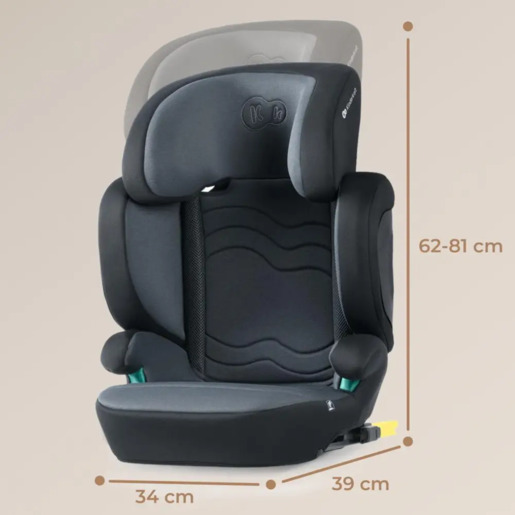 Kinderkraft autosjedalica XPAND 2 15-36 kg, Graphite black ISOFIX