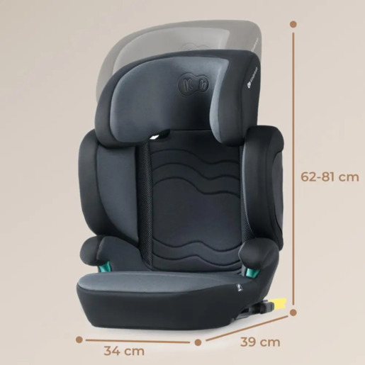 Kinderkraft autosjedalica XPAND 2 15-36 Kg, Rocket grey ISOFIX