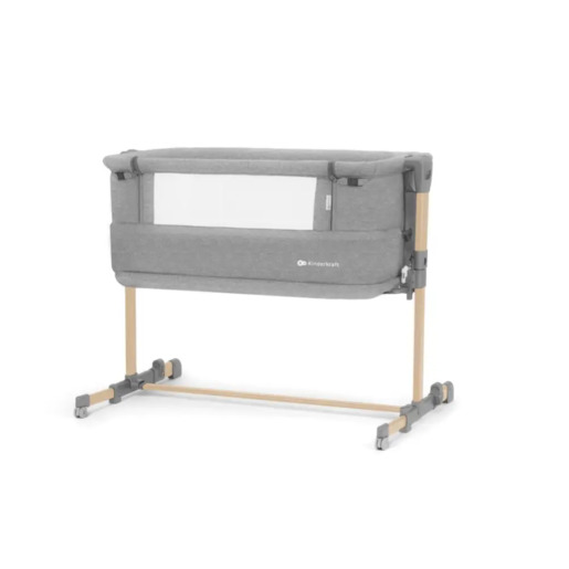 Kinderkraft krevetić Neste Grow, svijetlo-siva melange