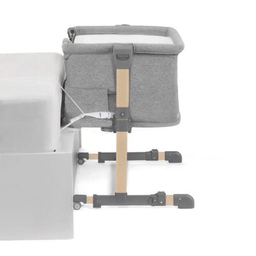 Kinderkraft krevetić Neste Grow, svijetlo-siva melange