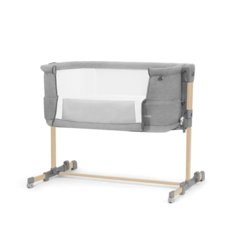 Kinderkraft krevetić Neste Grow, svijetlo-siva melange