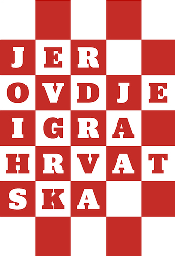 Bilježnica Igraj moja Hrvatska, A4 kvadratići, meki uvez