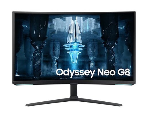 Samsung 32" Odyssey Neo G8 Gaming monitor LS32BG850NPXEN, VA 4K UHD, 240Hz, 1ms, AMD FreeSync Premium Pro, 2x HDMI, DisplayPort, USB Hub, Pivot, Zakrivljen