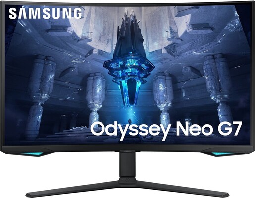 Samsung 32" Odyssey Neo G7 Gaming monitor LS32BG750NPXEN, VA 4K UHD, 165Hz, 1ms, AMD FreeSync Premium Pro, 2x HDMI, DisplayPort, USB Hub, Pivot, Zakrivljen