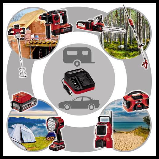 EINHELL Power X-Car Charger 3 A, punjač s 12 V priključkom za punjenje u automobilu