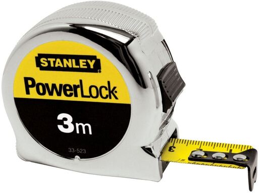 STANLEY powerlock metar, metalni, 3m 0-33-218