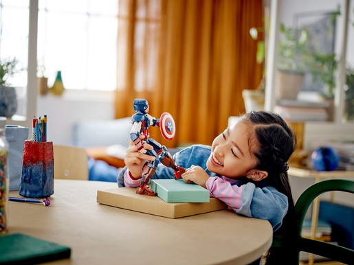 LEGO Figura Captaina Americe za slaganje 76258