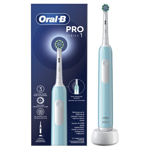 Oral-B električna četkica Pro 1, Caribbean Blue Cros Action