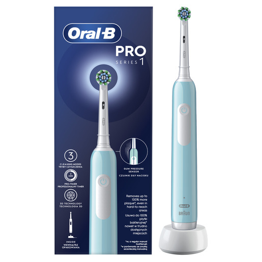 Oral-B električna četkica Pro 1, Caribbean Blue Cros Action