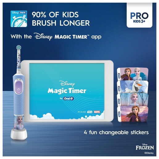 Oral-B električna četkica Pro Kids 3+ Frozen + putna torbica