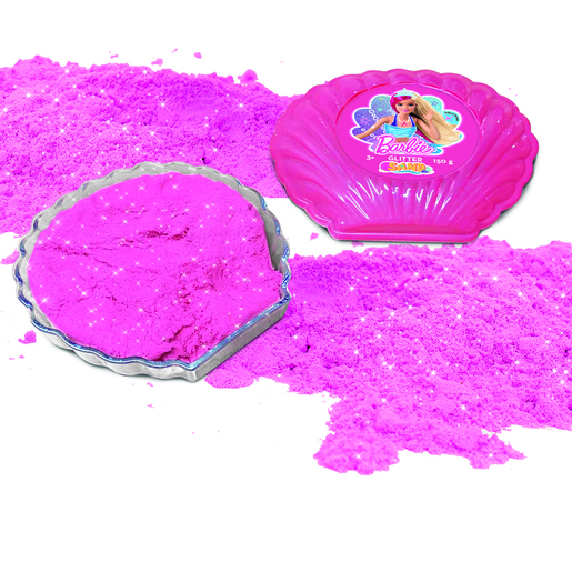 Lisciani Barbie glitter kinetički pijesak u školjki, 150 g, SORTO ARTIKL