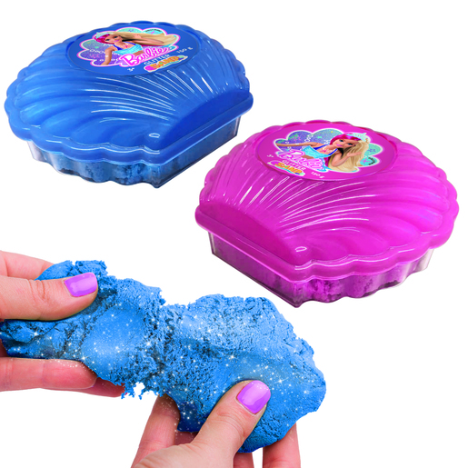 Lisciani Barbie glitter kinetički pijesak u školjki, 150 g, SORTO ARTIKL