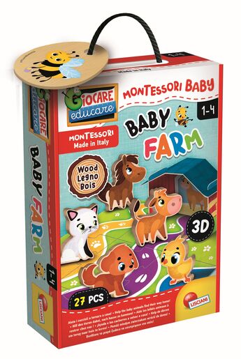 Lisciani Montessori Wood Baby farma 3D