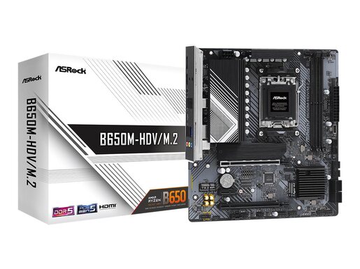 Matična ploča ASRock B650M-HDV/M.2, AMD B650, AM5, mATX