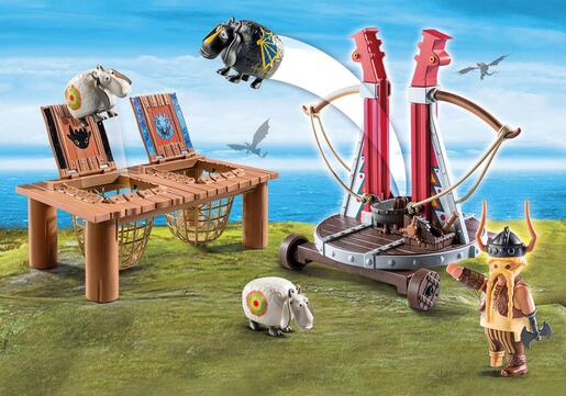 Playmobil Ždero s katapultom za ovce 9461