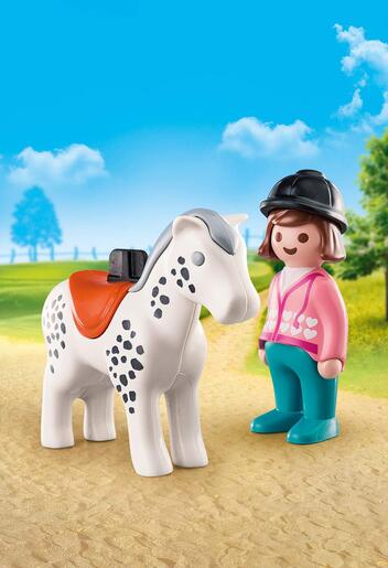 Playmobil Jahač s konjem 70404