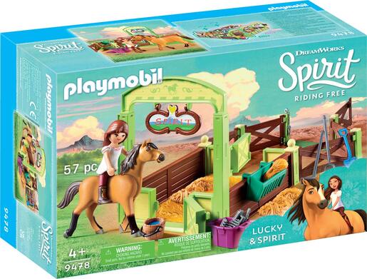 Playmobil Lucky i Spirit s štalom za konje 9478