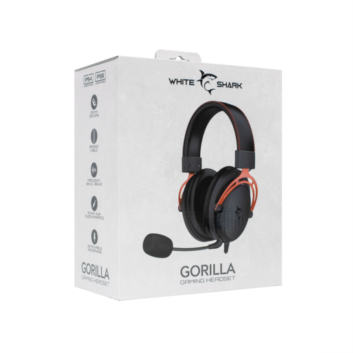 White Shark HEADSET GH-2341 GORILLA Crno/Crvene