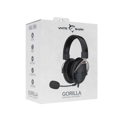 White Shark HEADSET GH-2341 GORILLA Crno/Sive