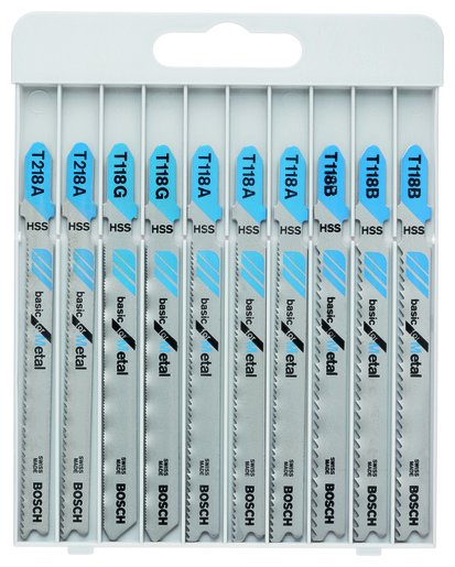 BOSCH Set od 10 listova ubodne pile Basic for Metal s T-prihvatom, za metal