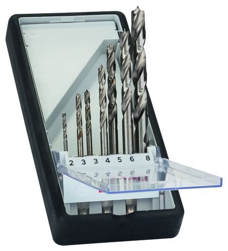 BOSCH Setovi spiralnih svrdla za drvo sa šesterostranim prihvatom, Robust Line