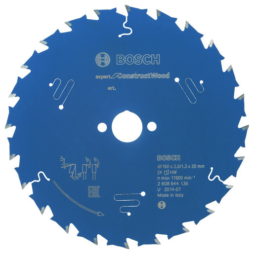 BOSCH Listovi kružne pile za drvo Expert for Construct Wood za ručne pile