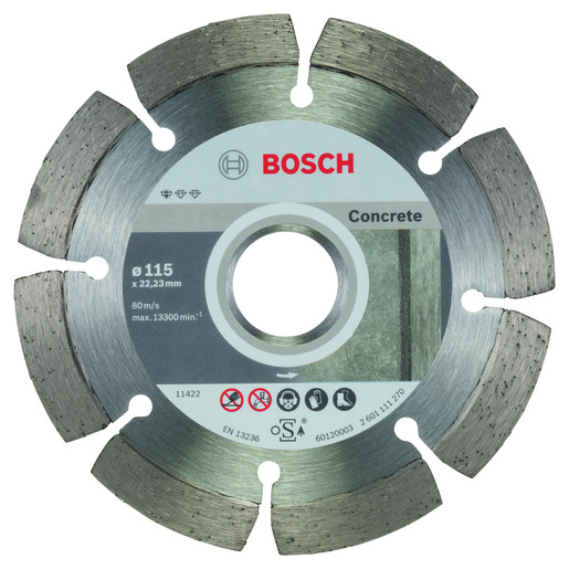 BOSCH Dijamantne rezne ploče za beton Standard for Concrete za male kutne brusilice