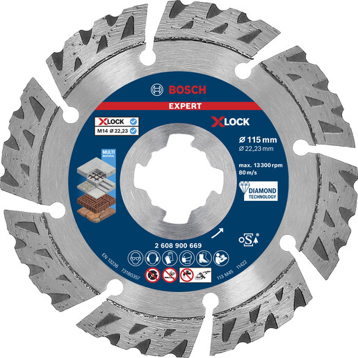 BOSCH Dijamantne rezne ploče EXPERT MultiMaterial X-LOCK