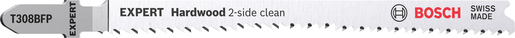 BOSCH Listovi ubodne pile EXPERT ‘Hardwood 2-side clean’ T 308 BFP