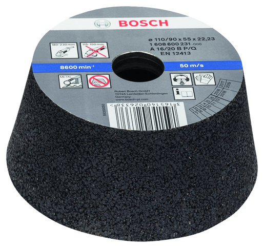 BOSCH Lončasti brusevi konusni, metal