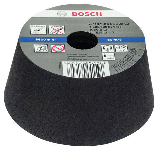 BOSCH Lončasti brusevi konusni, metal
