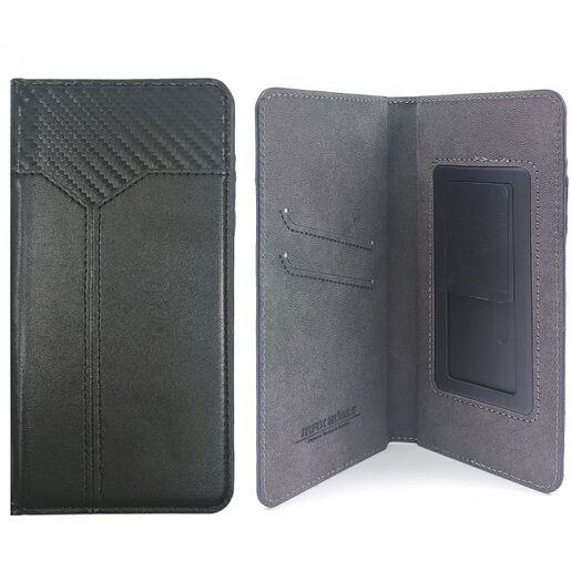 MM BOOK TORBICA Univerzalna vel. 6,3" - 6,7", SLIDE STICKER DVOBOJNA, crna