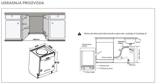 VIVAX HOME perilica posuđa DWB-450952C