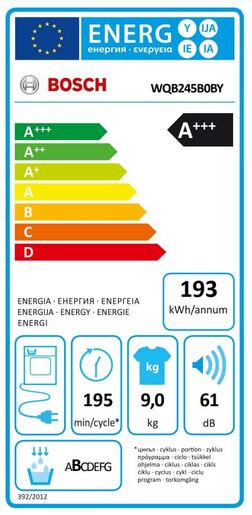 Bosch sušilica rublja WQB245B0BY