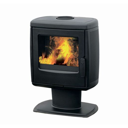 Plamen kamin Roberto crno emajlirani