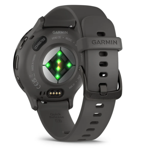 Garmin Venu 3S, Slate Stainless Steel Bezel with Pebble Gray Case and Silicone Band, 010-02785-00, pametni sat