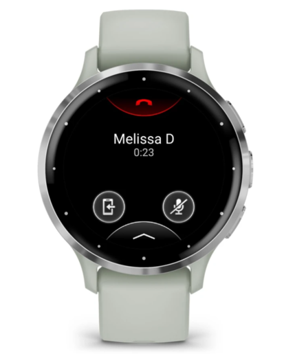 Garmin Venu 3S, Silver Stainless Steel Bezel with Sage Gray Case and Silicone Band, 010-02785-01, pametni sat