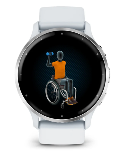 Garmin Venu 3, Silver Stainless Steel Bezel with Whitestone Case and Silicone Band, 010-02784-00, pametni sat