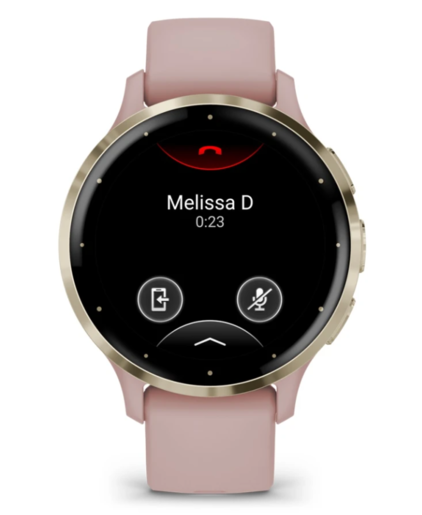 Garmin Venu 3S, Soft Gold Stainless Steel Bezel with Dust Rose Case and Silicone Band, 010-02785-03, pametni sat