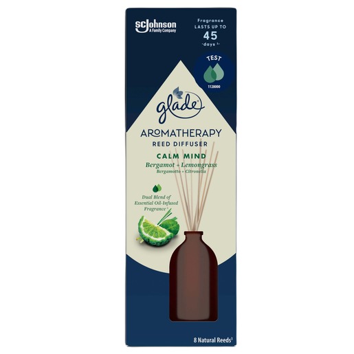Glade Aromatherapy mirisni štapići - bergamot i limunska trava, 80 ml