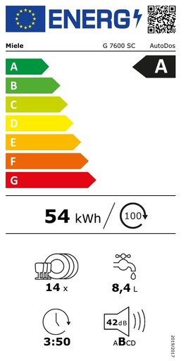 Miele perilica posuđa G 7600 SC AutoDos