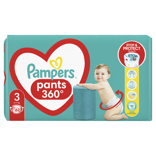 Pampers Pants pelene-gaćice, vel. 3 (6-11 kg), 62 kom