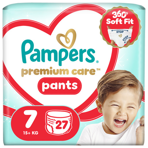Pampers Premium Care pelene-gaćice, vel. 7 (17+ kg), 27 kom