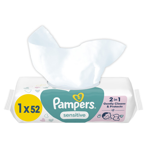 Pampers Sensitive vlažne maramice, 52 kom