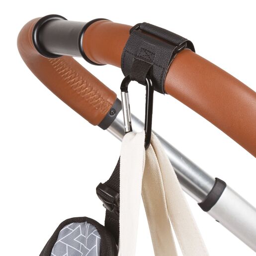 Zopa kožna kuka za dječja kolica Black 2/1